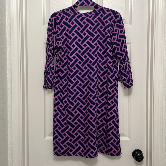 Escapada, Dress, Small, NWT, Geometric, Purple and‎ Navy - Picture 5 of 6